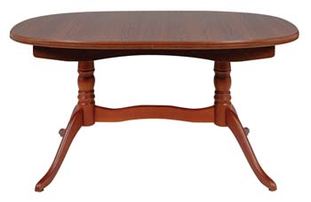 Furniture123 Lindeman Extending Twin Pedestal Dining Table in