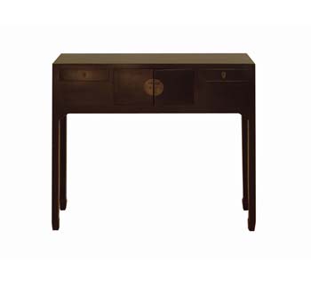 Ling Black Lacquered Console Table