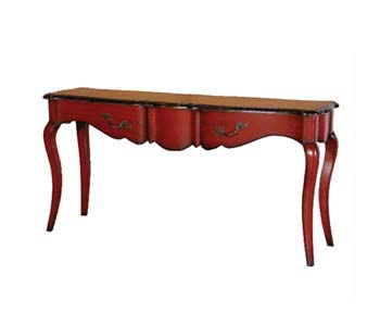 Longford Red Console Table