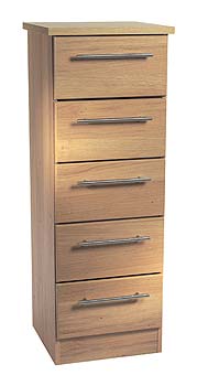 Loxley Narrow 5 Drawer Chest
