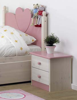 Lucy 2 Drawer Bedside Chest