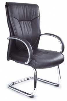 Furniture123 Luxury Leather 1926 Visitor Office Chair