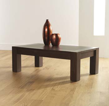 Furniture123 Lyon Walnut Rectangular Coffee Table