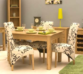 Furniture123 Maban Solid Oak Rectangular Dining Set