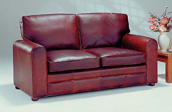 Furniture123 Maddon Leather 2.5 Seater Sofa Bed