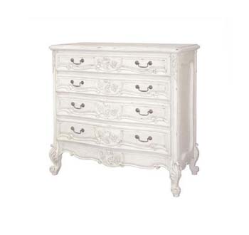 Furniture123 Manoir White 4 Drawer Chest