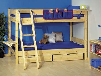 Mickey Natural 13 - Bunk Bed with Under Bed
