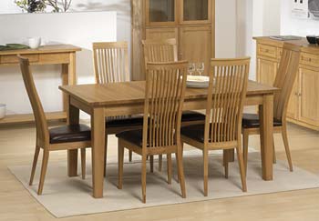 Furniture123 Mode Oak Extending Dining Table