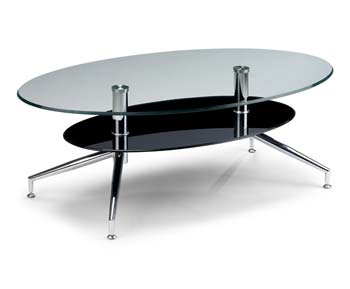 Furniture123 Nagoya Glass Coffee Table - FREE NEXT DAY DELIVERY