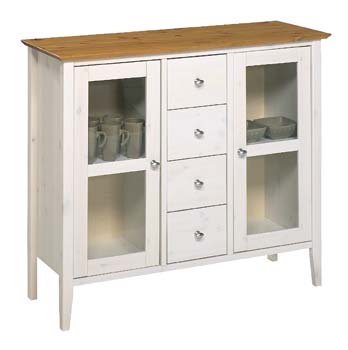 Furniture123 New York Sideboard in White Stain
