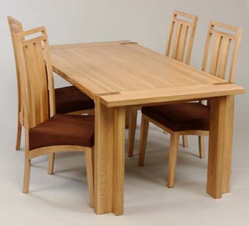 Furniture123 Nexus Dining Set with Four Chairs
