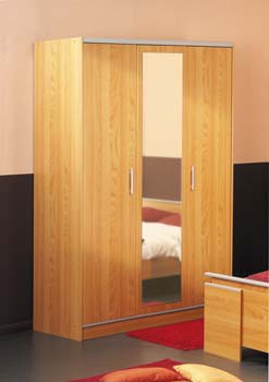 Nino 3 Door Wardrobe in Japanese Pear Tree -