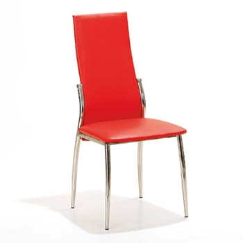 Furniture123 Noki Dining Chair in Red