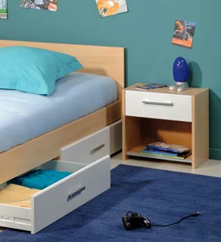 Furniture123 Noodle Teen Bedside Cabinet