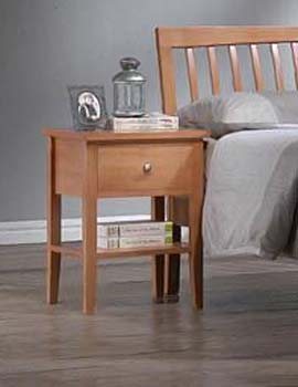 Norway Bedside Table in Beech - WHILE STOCKS LAST!