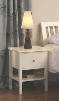 Norway Bedside Table in Cream - FREE NEXT DAY