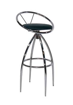 Furniture123 Novaro Stool with Padded Seat