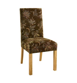Furniture123 Nyon Oak Grand Dining Chairs in Olive (pair)