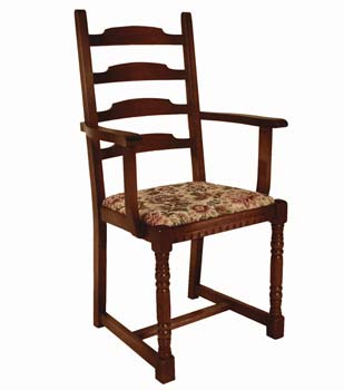 Olde Regal Oak Carver Dining Chairs (pair)