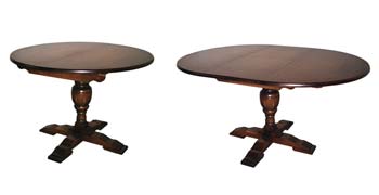 Furniture123 Olde Regal Oak Circular Extending Dining Table