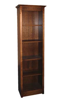 Olde Regal Oak Tall Narrow Bookcase