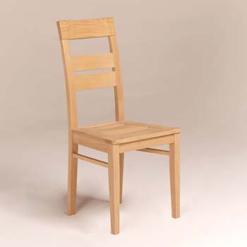 Furniture123 Oran Solid Oak Dining Chair (pair)