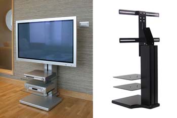 Furniture123 Origin S2A Flat Panel TV Stand in Black