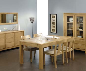 Furniture123 Oswold Oak Rectangular Dining Table