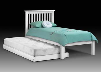 Palma Pine Guest Bed in White