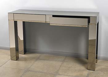Pearl Glass 2 Drawer Console Table