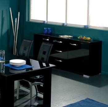 Furniture123 Pia Black Sideboard