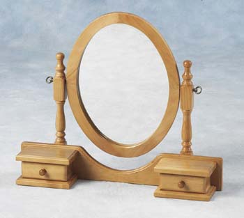 Portland Single Swivel Mirror with Drawers