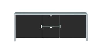 Furniture123 Prestige Low Sideboard in Black