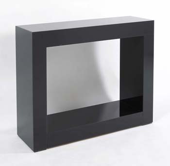 Quadra Glass Console Table in Black