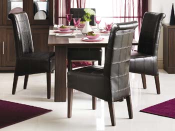 Furniture123 Radley Butterfly Extending Dining Set With Brown