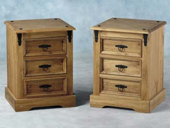 Furniture123 Ramona 3 Drawer Bedside Chest