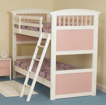 Furniture123 Robin Kids Bunk Bed in Pink