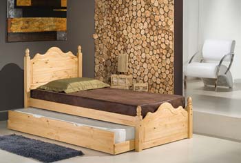 Ross Pine Guest Bed - FREE NEXT DAY DELIVERY