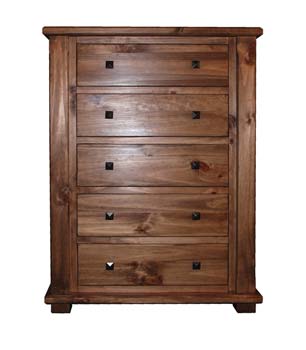 Furniture123 Rudson Rustic 5 Drawer Chest - WHILE STOCKS LAST!