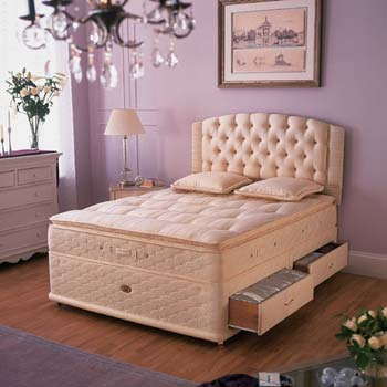 Furniture123 Sealy Ultra Luxe Pillow Silk Divan and Mattress