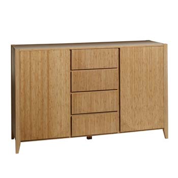 Furniture123 Soko Bamboo Sideboard in Caramel