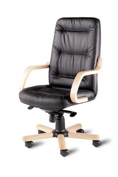 Furniture123 Sovereign 300 Leather Faced Executive Chair