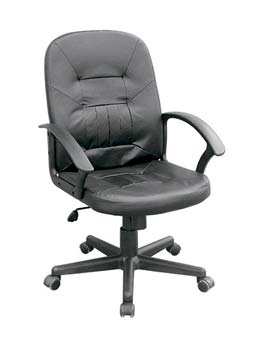 Furniture123 Spa 300 Leather Faced Managers Chair
