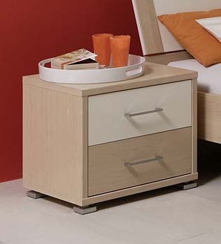 Furniture123 Star Bedside Chest in Maple