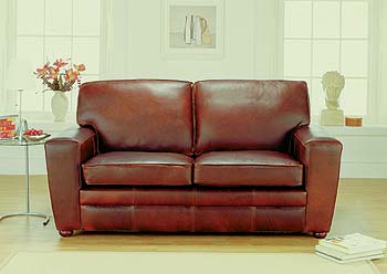 Furniture123 Statton Leather 2 1/2 Seater Sofa Bed