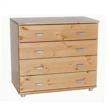 Stompa Combo Kids Natural 4 Drawer Chest