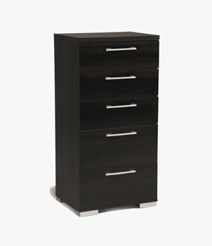 Furniture123 Story 5 Drawer Chest in Wenge