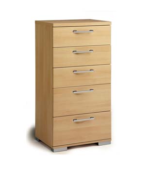 Furniture123 Stowe 5 Drawer Chest in Light Beech