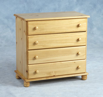 Furniture123 Sun Pine 4 Drawer Chest - FREE NEXT DAY DELIVERY