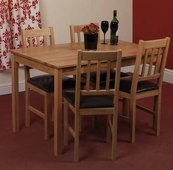 Furniture123 Tamber Oak Rectangular Dining Table